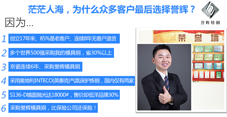 選擇譽輝模具鋼的6大理由 選擇譽輝模具鋼的6大理由